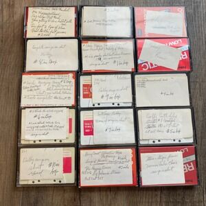 Vintage Home Recorded Cassette Tape Lot 15pc Realistic Sears Religious Polka Pop